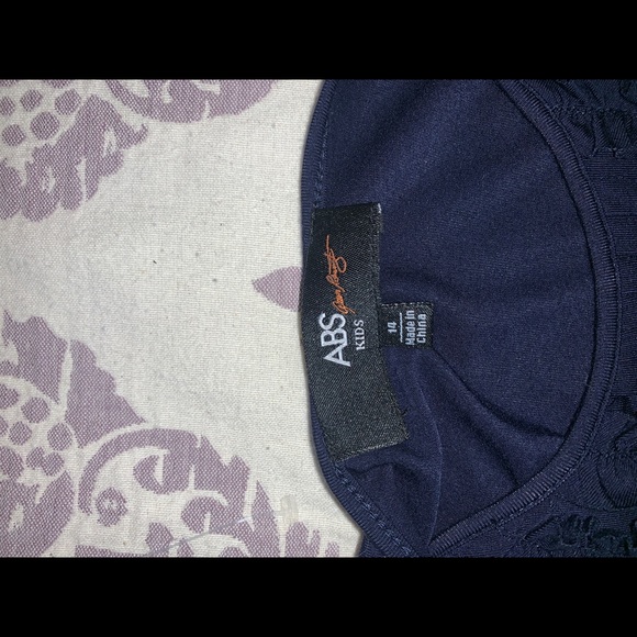 Navy blue ruffle dress - Picture 2 of 2